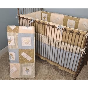 Cotton Tale Designs Heaven Sent Boy 4 Piece Crib Bedding Set