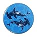 Hammerhead Sharks Swimming in the Ocean Pinback Button Pin Badge - 1