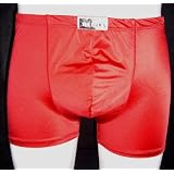 Red Microfiber Pouch Shorts at TOOLBOXCLOTHING