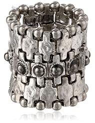 Steve Madden Cross Stretch Wide Ring, Size 7