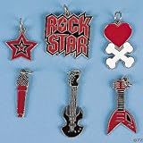 Enamel Rock Star Charms (3 dz)