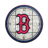 Boston Red Sox 12-Inch Art Glass Clock by 
