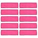 Mallofusa ? 10 PCS Cotton Sports Basketball Headband / Sweatband Head Sweat Band/Brace Gift Party Outdoor Activities (Pink)
