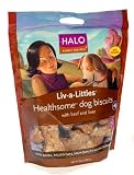 Halo Liv-a-Littles Healthsome Natural Treats for Dogs, Biscuits with Beef & Liver, 8oz