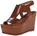 Nine West Women's Valonia Leather Wedge Sandal