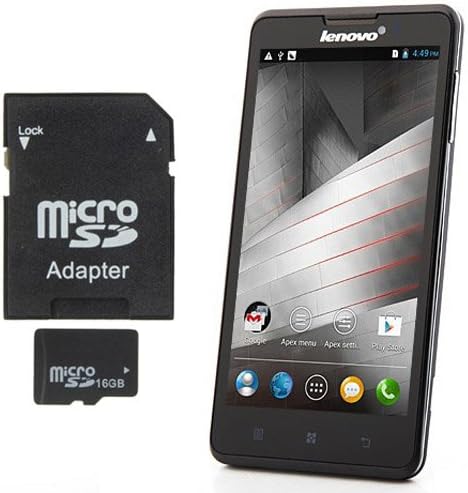 Lenovo P780 Smart Cell Phone MTK6589 1.2GHz Quad Core Android 4.2.1 5.0 inch 1280 x 720 IPS Gorilla Glass RAM 1GB ROM 4GB Dual SIM Dual Cameras WCDMA GSM (with 16GB TF Card)