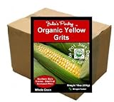 Organic Yellow Steel Cut Corn Grits Case 12 - 1lb Pkgs. Free USA Ship.