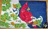Red Cardinal Sculpted Coir Mat