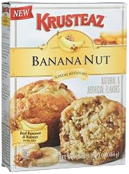 Krusteaz Banana Nut Muffin Mix, 17.1-Ounce Boxes (Pack of 12)