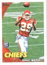 2010 Topps NFL Football Card # 395 Eric Berry RC - Kansas City Chiefs ( Rookie Card) NFL Trading Card in a Protective ScrewDown Case!