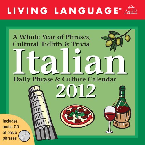living language italian daily phrase  culture calendar 2012 day to day calendar