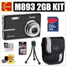 Kodak Easyshare M893 8.1MP Digital Camera (Black) + 2GB Accessory Kit