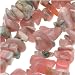 Rhodonite Pink Stone Chips Beads / 36 Inch Strand