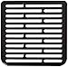 Music City Metals 56132 Stamped Porcelain Steel Cooking Grid Replacement for Gas Grill Models Aussie 6623S8E641 and Aussie 6623S8Y641, Set of 2