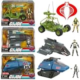 GI Joe 25th Anniversary A.W.E. Striker, Night Specter, & Cobra Hiss Vehicle Set