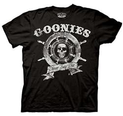 The Goonies Captain's Wheel Black T-shirt Tee