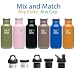 Klean Kanteen 18 oz Colored Stainless Steel Bottles | Select Your Color & Cap!|Mix and Match! Sport, Loop, Flat, Steel Flat or Steel Loop
