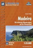 Hikeline Wanderf&uuml;hrer Madeira 1 : 35 000, Die sch&ouml;nsten Wanderungen auf der Blumeninsel, wasserfest und rei&szlig;fest, GPS Track zum Download - Bruckner-Wischin