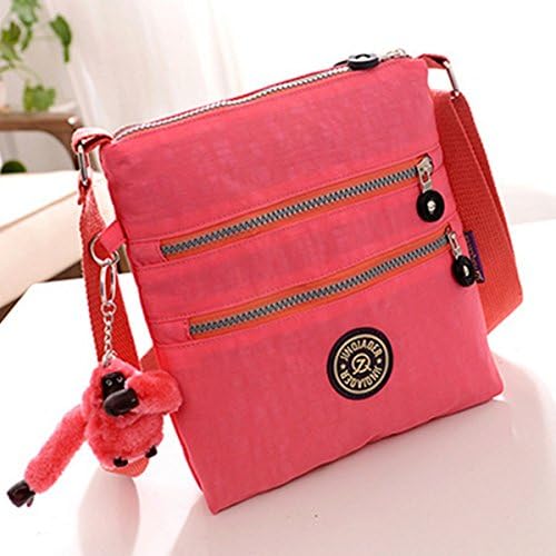New Women Lady Shoulder Bag Handbag Purse Waterproof Nylon Messenger Crossbody Tote Watermelon Red 01