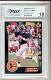1991 Brett Favre Wild Card Rookie Card Graded PGI 10 Farve WOW