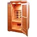Fiji 2 Person Deluxe Far Infrared Sauna 5 Ceramic Heaters, Cd Player AM-FM Stereo , Beautiful Outside & Inside Lamp, Soft Control