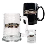 Anaheim Ducks NHL 15oz Tankard, 15oz Ceramic Mug & 2oz Shot Glass Set - Primary Logo