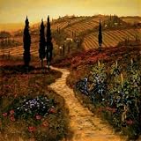 Down The Lane - Artist: Steve Thoms - Art Print Poster Size: 24.00 by 24.00 inches