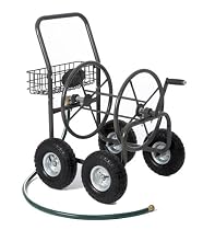 Liberty Garden Products 840-1 Residential Grade 4-Wheel Garden Hose Reel Cart with 250-Feet Hose Capacity
