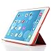 Besdata Ultra Thin Magnetic Smart Cover,Auto Wake/Sleep Function,Translucent Back Case for 2013 iPad Air with Screen Protector,Cleaning Cloth,Stylus (Red)