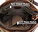 Tom Clovers Women's Men's Leather Waist Pack Fanny Bag Hip Purse Brown