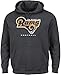 NFL La Rams Men's Our Team Long Sleeve Screen Print Hooded Fleece Pullover, XX-Large, Charcoal Heather