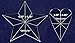 2 Piece Star/Heart Set - No Seam - 1/8