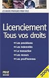 Revue Editions Prat  / Licenciement : tous vos droits