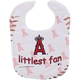 MLB McArthur Los Angeles Angels of Anaheim Infant Littlest Fan Mesh Bib - White