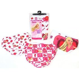 Barbie 2 Packs of 3 -1/2 Dozen- Cotton Briefs Underwear Panties By Hanes