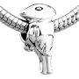 Cute Woodpecker Charm Bead Fits Pandora Bracelet