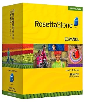 Rosetta Stone Homeschool Spanish (LA) 1-5 includes Audio Companion, Parent Administrative Tools, & Headset with Microphone