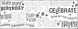 Fiskars 01-005573 Continuous Stamp Wheel Sheet, Birthday