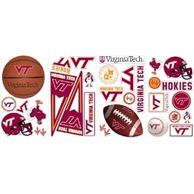 RoomMates RMK1373SCS Virginia Tech Peel & Stick Wall Decals