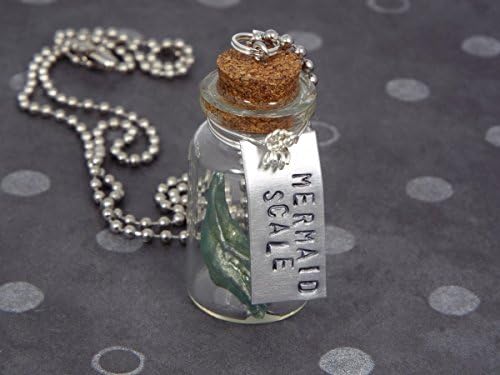 Mermaid Scale Potion Bottle Necklace