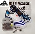 Adidas F50.8 TUNIT WEIß BLAU UK 8,5 / 42 2/3 Neu & OVP