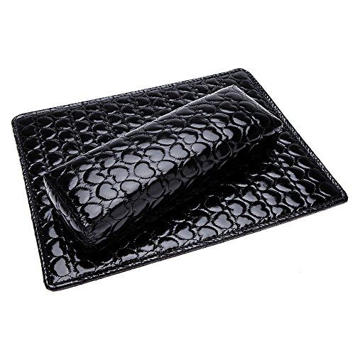 Docooler® Soft Hand Cushion Pillow And Pad Rest Nail Art Arm Rest Holder Manicure Nail Art Accessories PU Leather Black