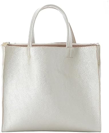 Un Billion Women's "Mine" Solid Leather Top Handle Mini Tote - Gold