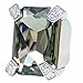 Swarovski Elements Cocktail-Ring - Farbe - Black Diamond - Größe 56