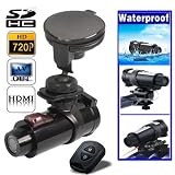 High Definition Waterproof Actioncam HD 720P Sport Helmet Action Video Camera DVR With Remote Control, Supports Upto 32GB SD Card Ideal For Holidays, BMX, Skiing, Snowboarding, Rock-Climbing, Paintball, Skydiving, Swimming, ATV, Motocross, Horse riding