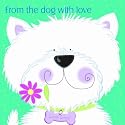 From The Dog With Love Greetings Card
