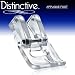 Distinctive Applique Clear Sewing Machine Presser Foot - Fits All Low Shank Snap-On Singer*, Brother, Babylock, Viking (Husky Series), Euro-Pro, Janome, Kenmore, White, Juki, Bernina (Bernette Series), New Home, Simplicity, Necchi, Elna and More!