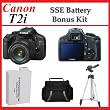 Canon EOS Rebel T2i Digital SLR Camera Kit with Ef-s 18-55mm F/3.5-5.6 Is Lens + SSE Best Value Batteries, Deluxe Carrying Case & Tripod Complete Accessories Package