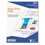 Epson Premium Bright White Inkjet Paper, 108 ISO/96 US Brightness, Letter Size, 500 Sheets (S041586)