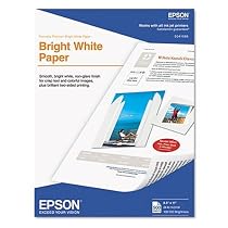 Epson Premium Bright White Paper, 8 1/2 x 11 Inch, 500 Sheets (S041586)